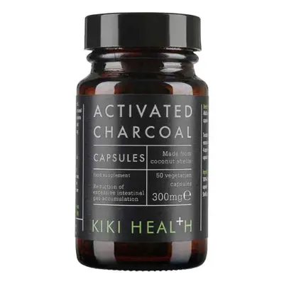 KIKI Health Activated Charcoal (aktivní uhlí) 300 mg, 50 rostlinných kapslí