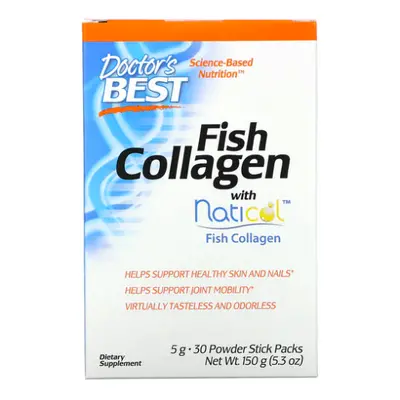 Doctor's Best Fish Collagen (rybí kolagen), 30 sáčků