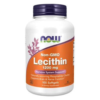 Now® Foods NOW Lecithin (lecitin), 1200 mg, 100 softgelových kapslí