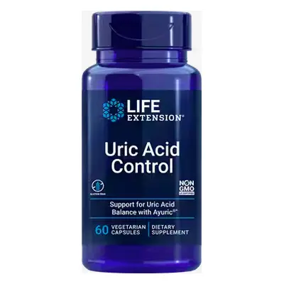 Life Extension Uric Acid Control, doplněk pro snížení kyseliny močové, 60 rostlinných kapslí