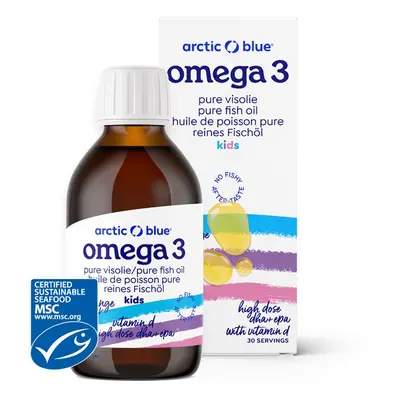 Arctic Blue Kids Omega 3, 450 mg DHA, 380 mg EPA, Vitamin D 400 IU, 150 ml