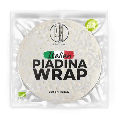 BrainMax Pure Piadina Wrap BIO, 4 ks BIO tortila z Itálie, *IT-BIO-009 certifikát