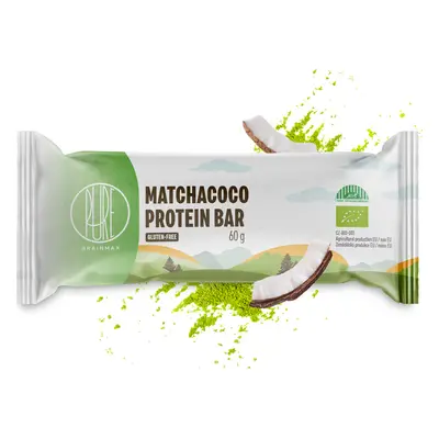 BrainMax Pure Protein Bar, Proteinová tyčinka, MatchaCoco, BIO