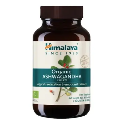 Himalaya Herbals Himalaya Ashwagandha (Ašvaganda), BIO, 60 kapslí