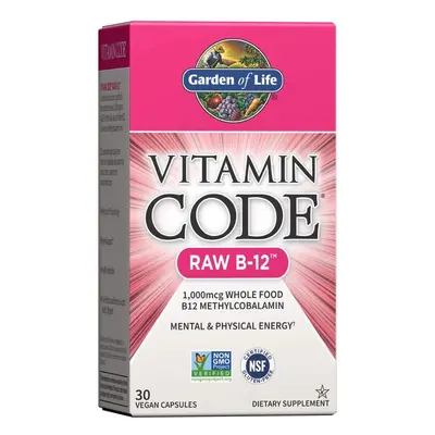 Garden of Life Vitamin Code RAW B12, 1000 mcg, 30 kapslí