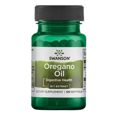 Swanson Oregano oil 10:1 (Extrakt z oregánového oleje), 150 mg, 120 softgel kapslí