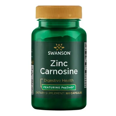 Swanson Zinc Carnosine PepZinGI®, Zinek Karnosin, 60 kapslí