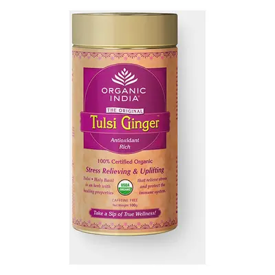 Organic India Tulsi Zázvor BIO, 100g plech