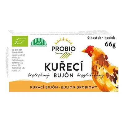 PROBIO - Bujón kuřecí kostky 6 x 0,5 l, BIO, 66 g