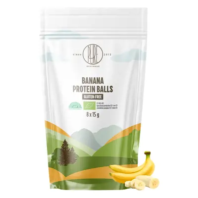 BrainMax Pure Protein Balls Banana, Proteinové kuličky, Banán, BIO, 8 ks