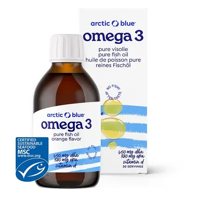 Arctic Blue Omega 3, 450 mg DHA, 380 mg EPA, Vitamin D 400 IU, 150 ml