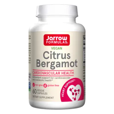 Jarrow Formulas Citrus Bergamot, extrakt z citrusového bergamotu, 500 mg, 60 rostlinných kapslí