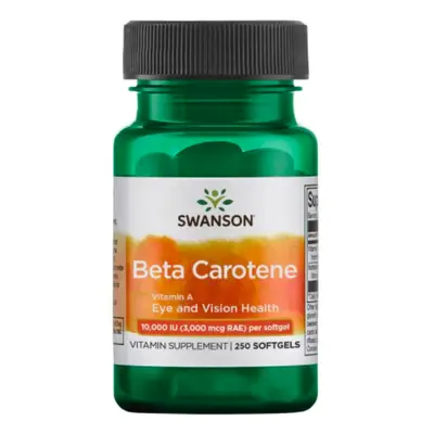 Swanson Beta-karoten (Vitamin A) , 10000 IU, 250 softgelových kapslí