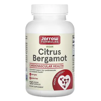 Jarrow Formulas Citrus Bergamot, extrakt z citrusového bergamotu, 500 mg, 120 rostlinných kapslí