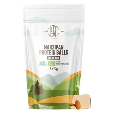 BrainMax Pure Protein Balls Marzipan, Proteinové kuličky, Marcipán, BIO, 8 ks