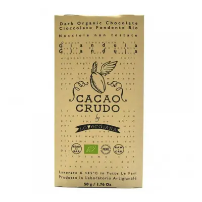 Cacao Crudo Raw Hořká čokoláda Gianduja, BIO