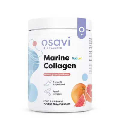 Osavi Marine Collagen Wild Cod Grapefruit, Mořský kolagen z divoké tresky, grep, 360 g