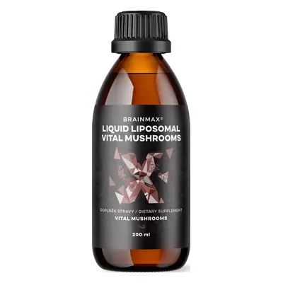 BrainMax Liposomal Mushrooms, houby v liposomální formě, 200 ml