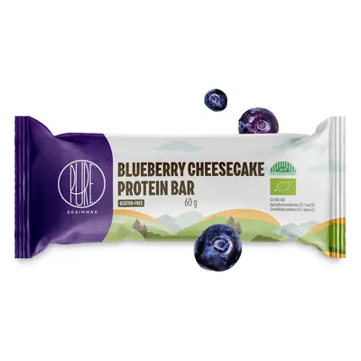 BrainMax Pure Blueberry Cheesecake Protein Bar, Proteinová tyčinka, Borůvkový cheesecake, BIO, 6