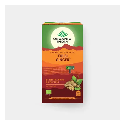 Organic India Tulsi Zázvor BIO, 25 sáčků - Bio