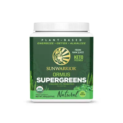 Sunwarrior Ormus Super Greens Bio - Natural, 225g