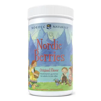 Nordic Naturals Nordic Berries Multivitamin pro Děti, Sladkokyselé, 200 gumových bonbónů