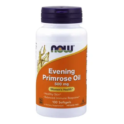 Now® Foods NOW Evening Primrose Oil (Pupálkový olej), 500 mg, 100 sofgel kapslí