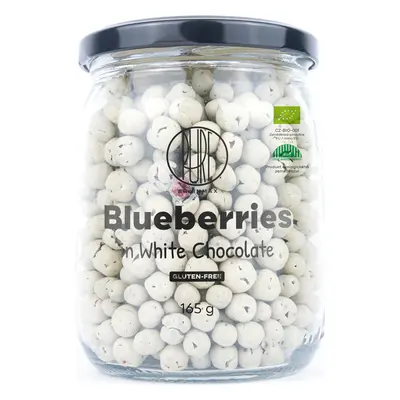 BrainMax Pure Blueberries in White Chocolate, Lyofilizované borůvky v bílé čokoládě, BIO