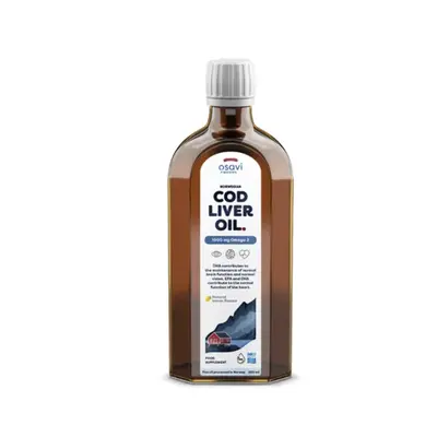 Osavi Cod liver oil, olej z tresčích jater, 1000 mg, 250 ml