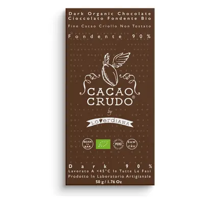 Cacao Crudo Raw Hořká čokoláda 90%, BIO