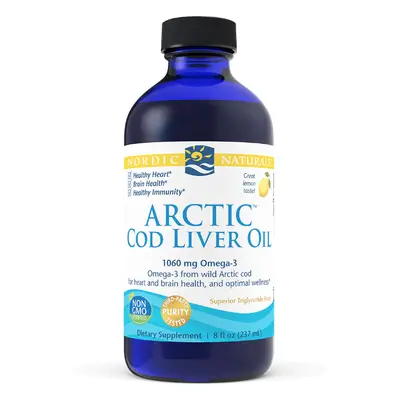 Nordic Naturals Arctic Cod liver oil Lemon (omega 3, olej z tresčích jater) citron, 237 ml