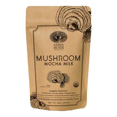 Anima Mundi Mushroom Mocha Milk, mléko s houbami, 227 g