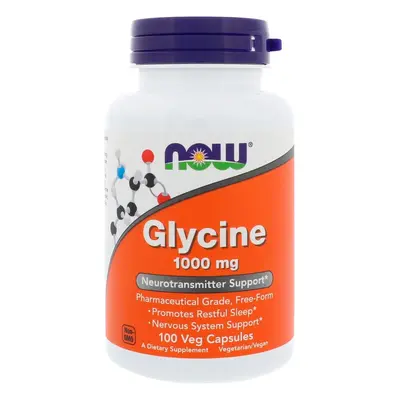 Now® Foods NOW Glycin, 1000 mg, 100 kapslí