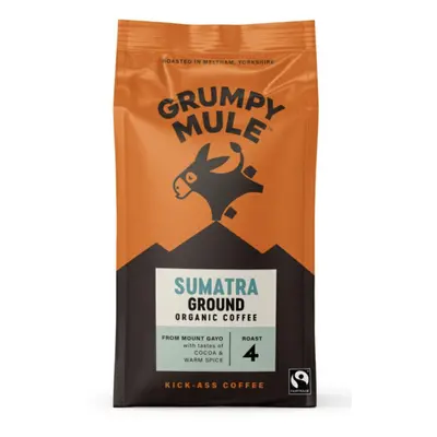 Grumpy Mule Sumatra Ground Coffee, 100% Arabica, mletá káva, BIO