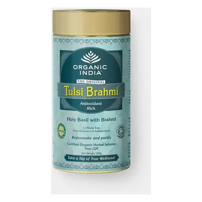 Organic India Tulsi Brahmi BIO, plech 100 g *CZ-BIO-001 certifikát