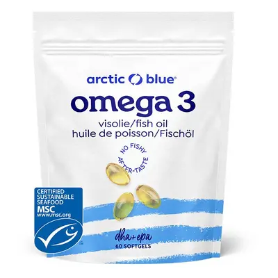 Arctic Blue Omega 3, 280 mg DHA, 120 mg EPA, 60 kapslí