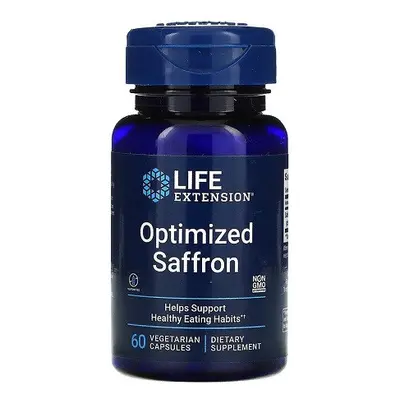 Life Extension Optimized Saffron, standardizovaný extrakt ze šafránu, 60 rostlinných kapslí