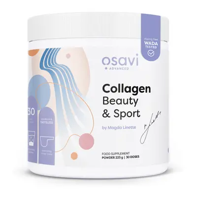 Osavi Collagen Beauty & Sport, kolagen prášek, 225 g