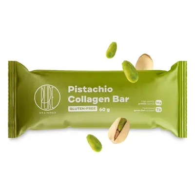 BrainMax Pure Pistachio Collagen Bar, Kolagenová tyčinka, příchuť pistácie