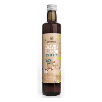 Sonnentor Zázvor Citron sirup, BIO