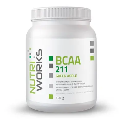 NutriWorks BCAA 2:1:1 500g Zelené jablko