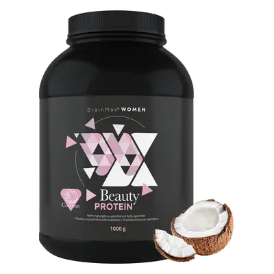 BrainMax Women Beauty Protein, protein pro ženy s kolagenem, keratinem a vitamíny, 1000 g Příchu