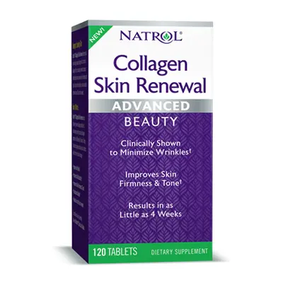 Natrol Collagen Skin Renewal, Bioaktivní Kolagenní Peptidy, 120 tablet