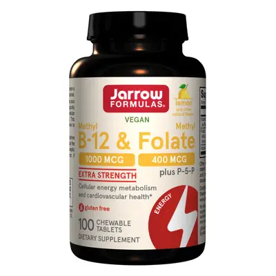 Jarrow Formulas Jarrow Methyl B-12 & Methyl Folate, (Vitamín B12 + Kyselina listová, aktivované 