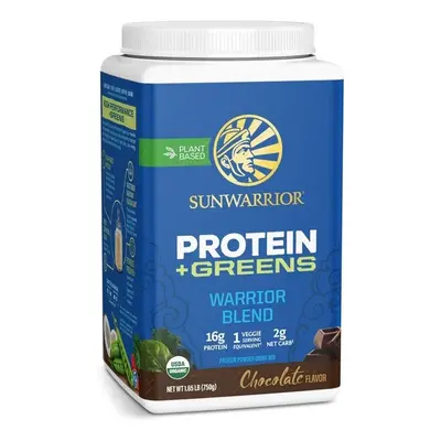 Sunwarrior Warrior Blend Organic Protein + Greens, čokoládový, 750 g