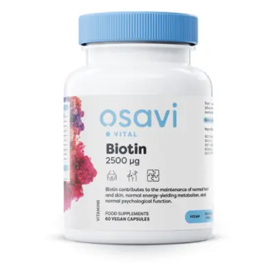 Osavi Biotin, 2500 mcg, 60 rostlinných kapslí