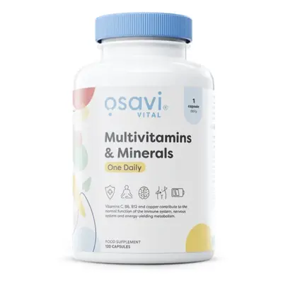 Osavi Multivitamins & Minerals, Multivitamín s minerály, 120 kapslí