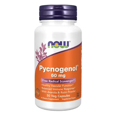 Now® Foods NOW Pycnogenol s Acerolou a Rutinem, 60 mg, 50 rostlinných kapslí