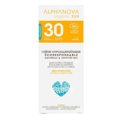 Alphanova - Opalovací krém na obličej SPF 30 BIO, 50 g