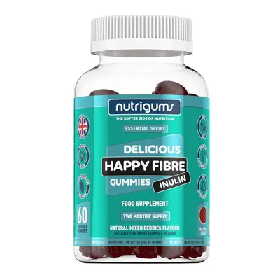 Nutrigums Happy Fibre Inulin, prebiotika, 60 želé bonbónů